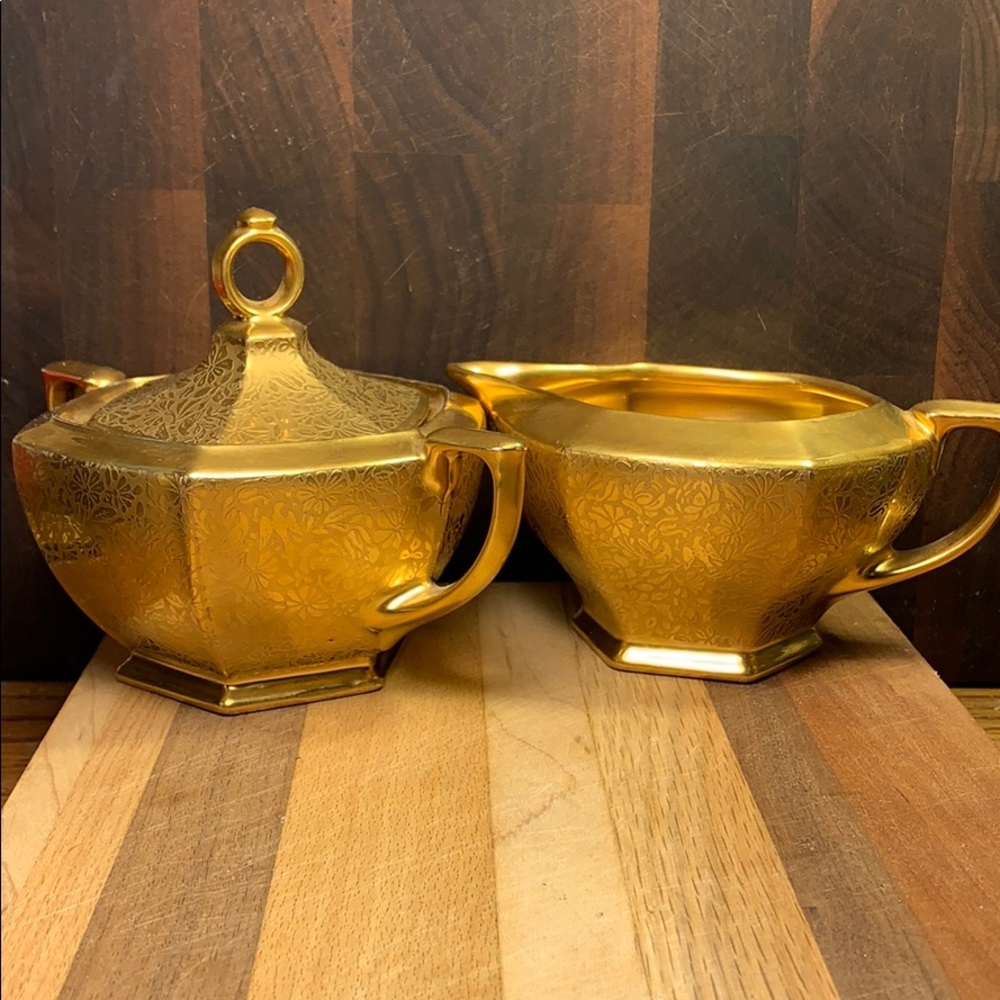 MZ Altrohlau CMR Czechoslovakia sugar bowl&creamer